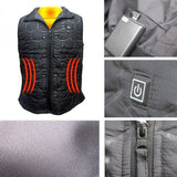 Gilet chauffant pour motard USB – 3 zones léger sous blouson | VETCHAUD™ - vetement chauffant