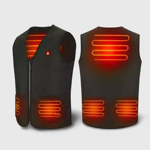 Gilet chauffant professionnel de travail sans manches – femme et homme | VETCHAUD™ - vetement chauffant