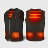 Gilet chauffant professionnel de travail sans manches – femme et homme | VETCHAUD™ - vetement chauffant