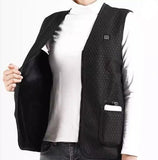 Gilet chauffant professionnel de travail sans manches – femme et homme | VETCHAUD™ - vetement chauffant