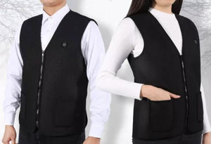 Gilet chauffant professionnel de travail sans manches – femme et homme | VETCHAUD™ - vetement chauffant