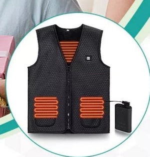 Gilet chauffant professionnel de travail sans manches – femme et homme | VETCHAUD™ - vetement chauffant