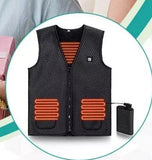 Gilet chauffant professionnel de travail sans manches – femme et homme | VETCHAUD™ - vetement chauffant