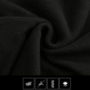Gilet chauffant sans manches en polaire noire – 5 zones infrarouge | VETCHAUD™ - vetement chauffant