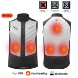 Gilet chauffant USB unisexe 5 zones – homme et femme | VETCHAUD™ - vetement chauffant