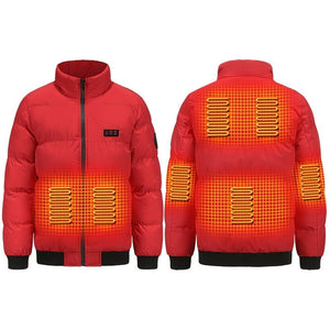 Manteau chauffant homme 7 zones – poitrine et dos au chaud | VETCHAUD™ - vetement chauffant