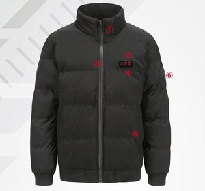 Manteau chauffant homme 7 zones – poitrine et dos au chaud | VETCHAUD™ - vetement chauffant