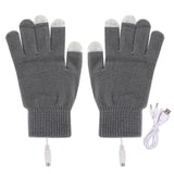 Mitaine chauffante gris et blanc avec doigts Vêtement-chauffant.com 