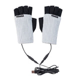 Mitaine chauffante gris et noir USB ordinateur - vetement chauffant