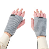 Mitaine chauffante gris et rose USB ordinateur - vetement chauffant