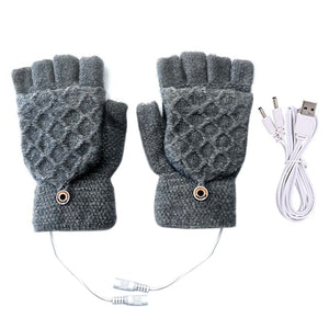 Mitaine chauffante pour homme et femme sans doigts - vetement chauffant