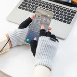 Mitaine chauffante rose et gris USB ordinateur - vetement chauffant