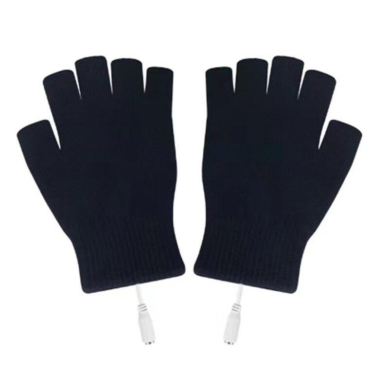 Gants chauffants USB à rayures pour homme et femme, gants chauffants en  laine à tricoter, gants chauffants pour ordinateur portable, mitaines  lavables 