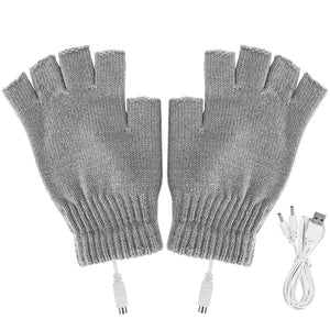 Mitaine chauffante USB grise sans doigts - vetement chauffant
