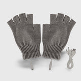 Mitaine chauffante USB grise sans doigts - vetement chauffant