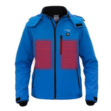 Parka chauffante femme bleue – grand froid jusqu'à 55°C | VETCHAUD™ - vetement chauffant