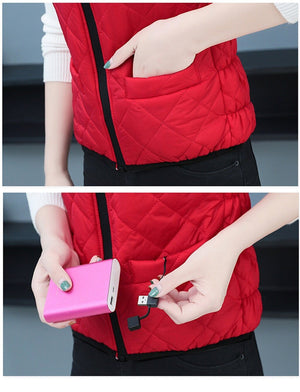 Sous - veste chauffante femme – chaleur invisible | VETCHAUD™ - vetement chauffant