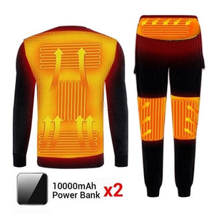 Sweat gilet chauffant et pantalon chauffant USB – ensemble thermique | VETCHAUD™ - vetement chauffant
