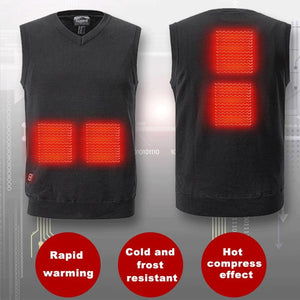 T-shirt chauffant homme 3 zones – sous - couche thermique discrète | VETCHAUD™ - vetement chauffant