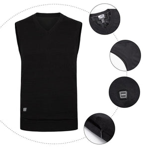 T-shirt chauffant homme 3 zones – sous - couche thermique discrète | VETCHAUD™ - vetement chauffant