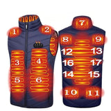 Veste chauffante 17 zones de chauffe – diffusion intégrale haut du corps | VETCHAUD™ - vetement chauffant