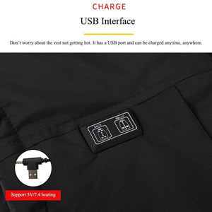 Veste chauffante bleue à 11 zones de chauffe - vetement chauffant