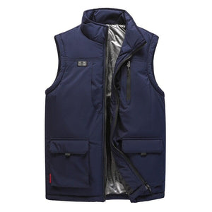 Veste chauffante bleue à 11 zones de chauffe - vetement chauffant