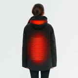 Veste chauffante capuche 4 zones – compatible batterie externe | VETCHAUD™ - vetement chauffant