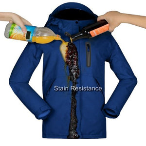 Veste chauffante de travail bleue imperméable – usage quotidien professionnel | VETCHAUD™ - vetement chauffant