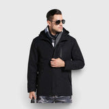 Veste chauffante de travail noire 45°C – style et protection | VETCHAUD™ - vetement chauffant