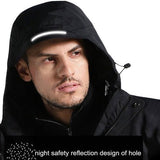 Veste chauffante de travail noire 45°C – style et protection | VETCHAUD™ - vetement chauffant