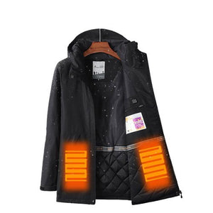 Veste chauffante de travail noire 45°C – style et protection | VETCHAUD™ - vetement chauffant