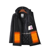 Veste chauffante de travail noire 45°C – style et protection | VETCHAUD™ - vetement chauffant