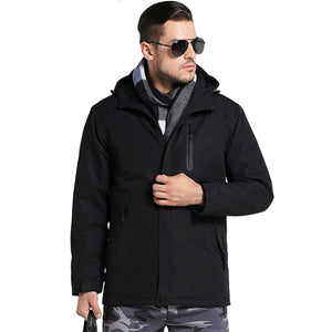 Veste chauffante de travail noire 45°C – style et protection | VETCHAUD™ - vetement chauffant