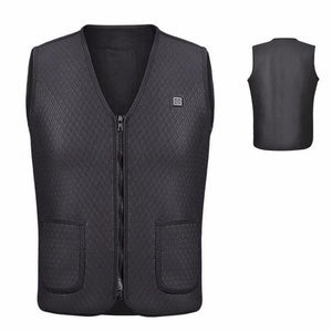 Veste chauffante électrique chasse noire – discrétion et chaleur en forêt | VETCHAUD™ - vetement chauffant
