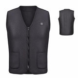 Veste chauffante électrique chasse noire – discrétion et chaleur en forêt | VETCHAUD™ - vetement chauffant