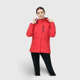 Veste chauffante électrique femme fuchsia – couleur et liberté en hiver | VETCHAUD™ - vetement chauffant