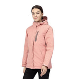 Veste chauffante électrique femme rose – randonnées hivernales protégées | VETCHAUD™ - vetement chauffant