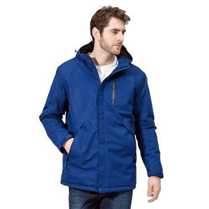 Veste chauffante électrique homme bleue capuche – édition limitée | VETCHAUD™ - vetement chauffant