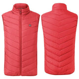 Veste chauffante électrique manche courte rouge – style actif et chaleur | VETCHAUD™ - vetement chauffant