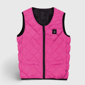 Veste chauffante de ski for femme, manteau chauffant à capuche à manches  longues, capuche en fausse fourrure, vêtements d'hiver rechargeables par  USB, pas de batterie ( Color : Pink , Size 