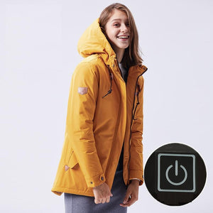 Veste chauffante femme randonnée – 3 niveaux pour tous les sentiers | VETCHAUD™ - vetement chauffant