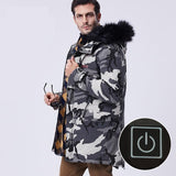 Veste chauffante homme chasse camouflage – affût et battue au chaud | VETCHAUD™ - vetement chauffant