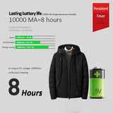 Veste chauffante homme manches longues USB 5V – design moderne | VETCHAUD™ - vetement chauffant