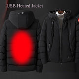 Veste chauffante homme manches longues USB 5V – design moderne | VETCHAUD™ - vetement chauffant