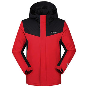 Veste chauffante imperméable rouge veste chauffante Vêtement-chauffant.com 