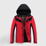 Veste chauffante imperméable rouge veste chauffante Vêtement-chauffant.com 