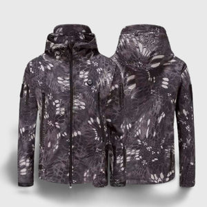 Veste chauffante légère camouflage 7 zones – nature et outdoor hiver | VETCHAUD™ - vetement chauffant