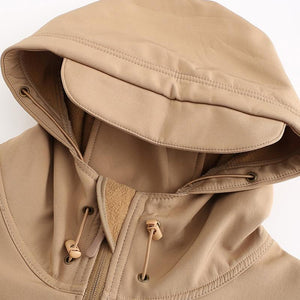 Veste chauffante légère camouflage beige 7 zones – chasse et outdoor | VETCHAUD™ - vetement chauffant