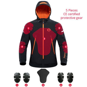 Veste chauffante moto unisexe 3 zones – rouler chaud en hiver | VETCHAUD™ - vetement chauffant